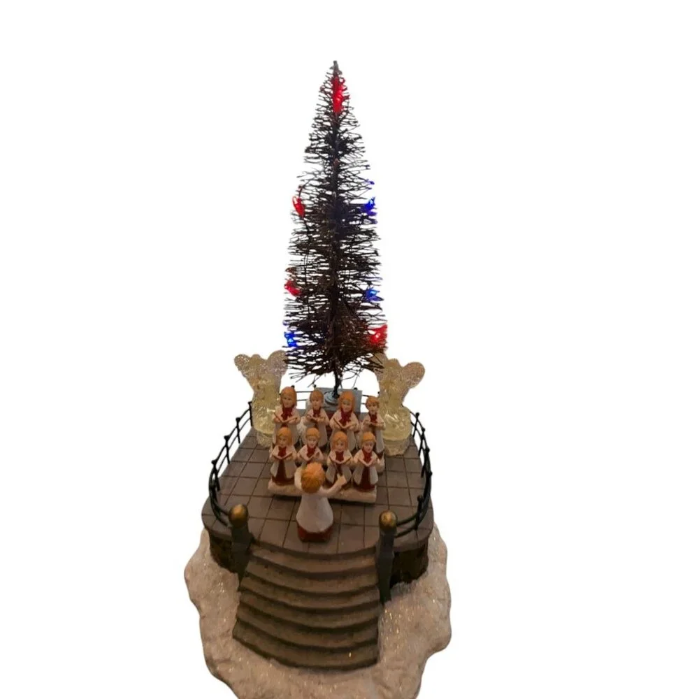 Winter Valley Animated Choir & Tree Christmas Decoration With Lights & Motion